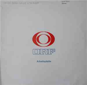 ORF-Big Band ; Leitung: Ernst Kugler - ORF Arbeitsplatte 72/2