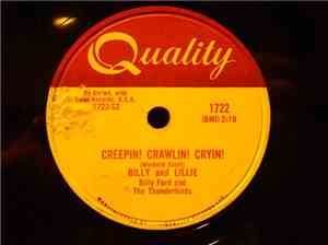 Billy And Lillie, Billy Ford And The Thunderbirds - Happiness / Creepin', Crawlin', Cryin'