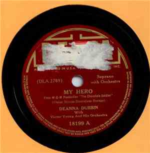 Deanna Durbin, Victor Young And His Orchestra - My Hero / Kiss Me Again