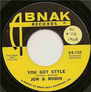 Jon & Robin - You Got Style / Thursday Morning