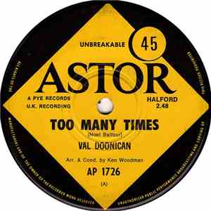 Val Doonican - Too Many Times