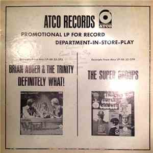 Brian Auger & The Trinity / The Super Groups - Promotional LP For Record Department- In- Store- Play