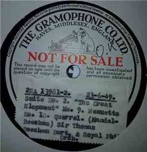 Sir Thomas Beecham, The Royal Philharmonic Orchestra, Georg Friedrich Händel - The Great Elopement