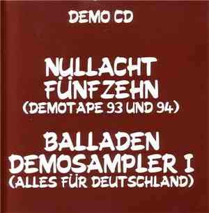 08-15 / Various - DemoTape 93 Und 94 / Balladen Demosampler I (Alles Für Deutschland)