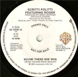 Scritti Politti Featuring Roger - Boom! There She Was