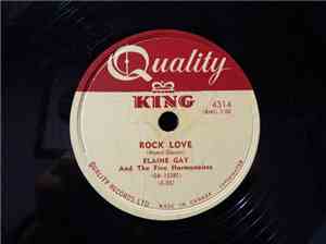 Elaine Gay And The Five Harmonaires - Ebony Eyes /  Rock Love