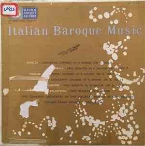 Societas Musica Chamber Orchestra, Jørgen Ernst Hansen - Italian Baroque Music