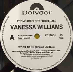 Vanessa Williams - Work To Do