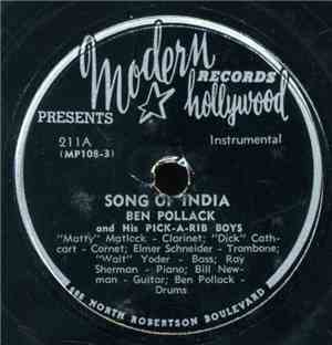 Ben Pollack And His Pick-A-Rib Boys - Song Of India / Sentimental Journey