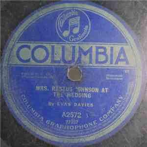 Evan Davies  - Mrs. Rastus Johnson At The Wedding / My Possum Hunt