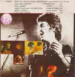 Paul McCartney And Wings / Grandfunk / Cher / Carpenters / Joan Baez, Wings  - Band On The Run