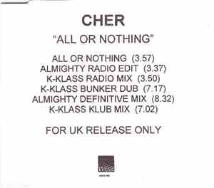 Cher - All Or Nothing
