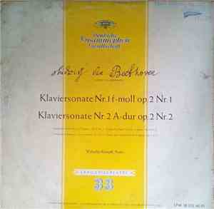 Ludwig Van Beethoven  — Wilhelm Kempff - Klaviersonate Nr. 1 (F-moll Op. 2 Nr. 1), Klaviersonate Nr. 2 (A-dur Op. 2 Nr. 2)