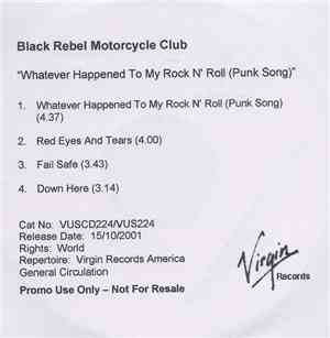 Black Rebel Motorcycle Club - Whatever Happened To My Rock'n'Roll (Punk Song)