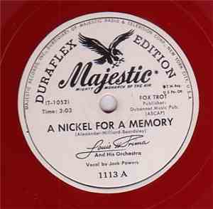 Louis Prima - A Nickel For A Memory / A Sunday Kind Of Love