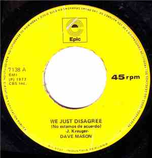 Dave Mason - We Just Disagree = No Estamos De Acuerdo