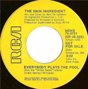 The Main Ingredient - Everybody Plays The Fool