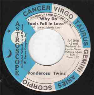 Ponderosa Twins - Why Do Fools Fall In Love / Bitter With The Sweet