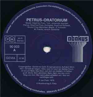 Siegfried Fietz, Siegfried Schwab - Petrus-Oratorium