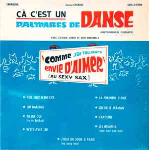Claude Jobin Et Son Ensemble - Ca C'est Un Palmar<es De Danse