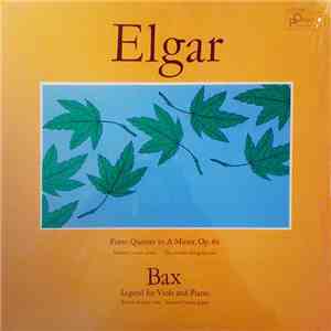 Elgar / Bax - Aeolian String Quartet, Leonard Cassini, Watson Forbes - Piano Quintet / Legend For Viola And Piano