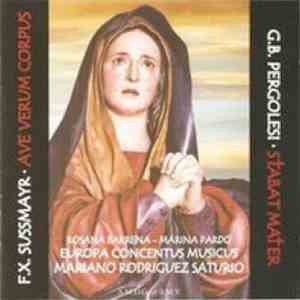 G. B. Pergolesi / F. X. Sussmayr, Marina Pardo, Rosana Barrena, Mariano Rodriguez Saturio, Concentus Musicus, Orquesta de Cámara 