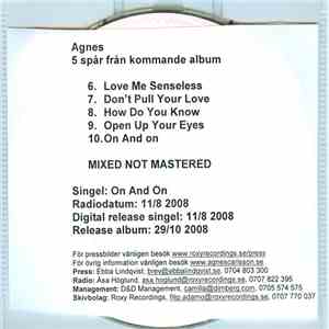 Agnes  - 5 Spår Från Kommande Album