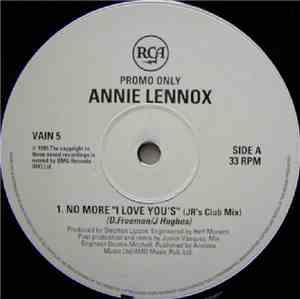 Annie Lennox - No More “I Love Youʼsˮ / Waiting In Vain / Train In Vain