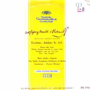 Wolfgang Amadeus Mozart - Exsultate, Jubilate K.165 - Arias From The Seraglio