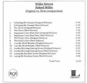 Willie Nelson - Naked Willie - Original Vs New Comparisons