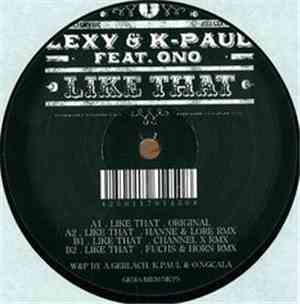 Lexy & K-Paul Feat. Ono  - Like That