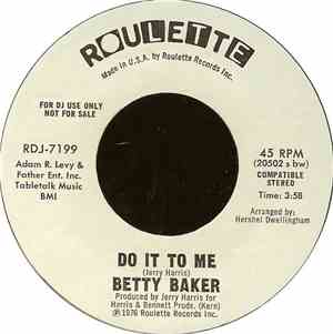 Betty Baker - Do It To Me