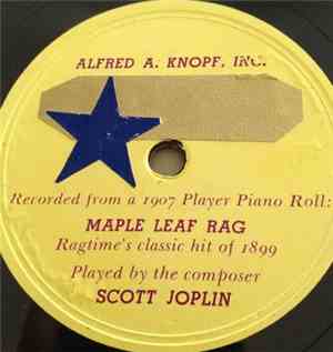Scott Joplin / Rudi Blesh And Harriet Janis With Herbert Weinstock - Maple Leaf Rag