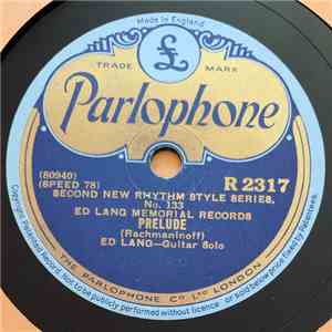 Ed Lang - Prelude / April Kisses