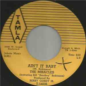 The Miracles - Ain't It Baby / The Only One I Love