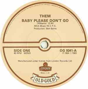Them  - Baby Please Don't Go