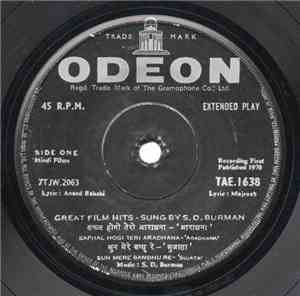S. D. Burman - Great Film Hits - Sung By