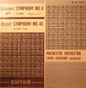 Schubert ,  Rochester Orchestra - Erich Leinsdorf, Mozart - Symphony No. 8 In B Minor 
