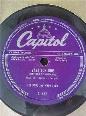 Les Paul And Mary Ford - Vaya Con Dios (May God Be With You) / Johnny (Is The Boy For Me)