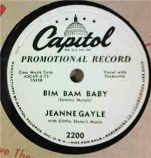 Jeanne Gayle - Bim-Bam Baby / It Wasn't God Who Made Honky Tonk Angels
