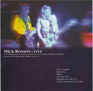 Mick Ronson - Live