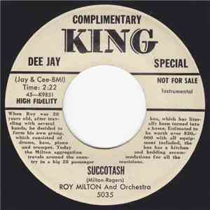Roy Milton And Orchestra - Succotash / I'm Grateful