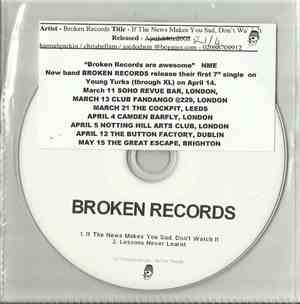 Broken Records - If The News Makes You Sad, Don't Watch It