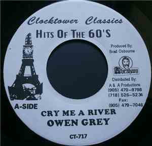 Owen Grey / Dillinger - Cry Me A River / Dub Scrub Them
