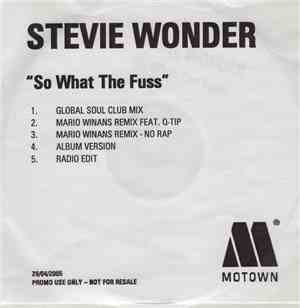 Stevie Wonder - So What The Fuss