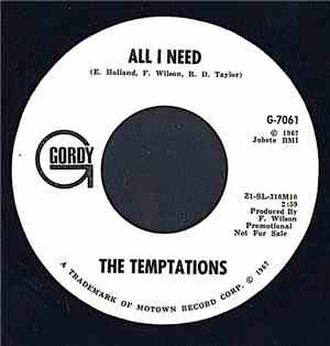 The Temptations - All I Need
